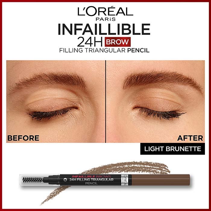 Loreal Paris Infallible BrowExpert Product 3600524054649 LightBrunette 04BeforeAfter